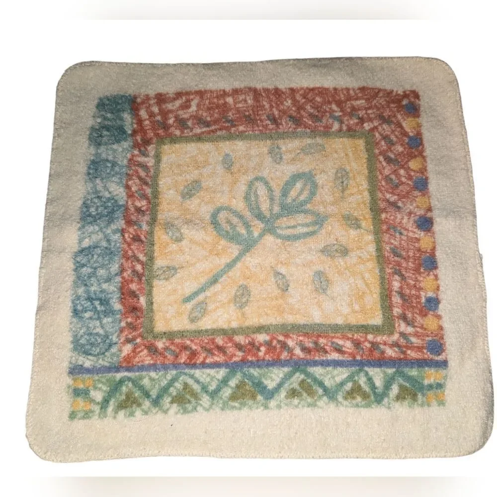 Vintage 100% cotton colorful patchwork leaf‎ print towel set
